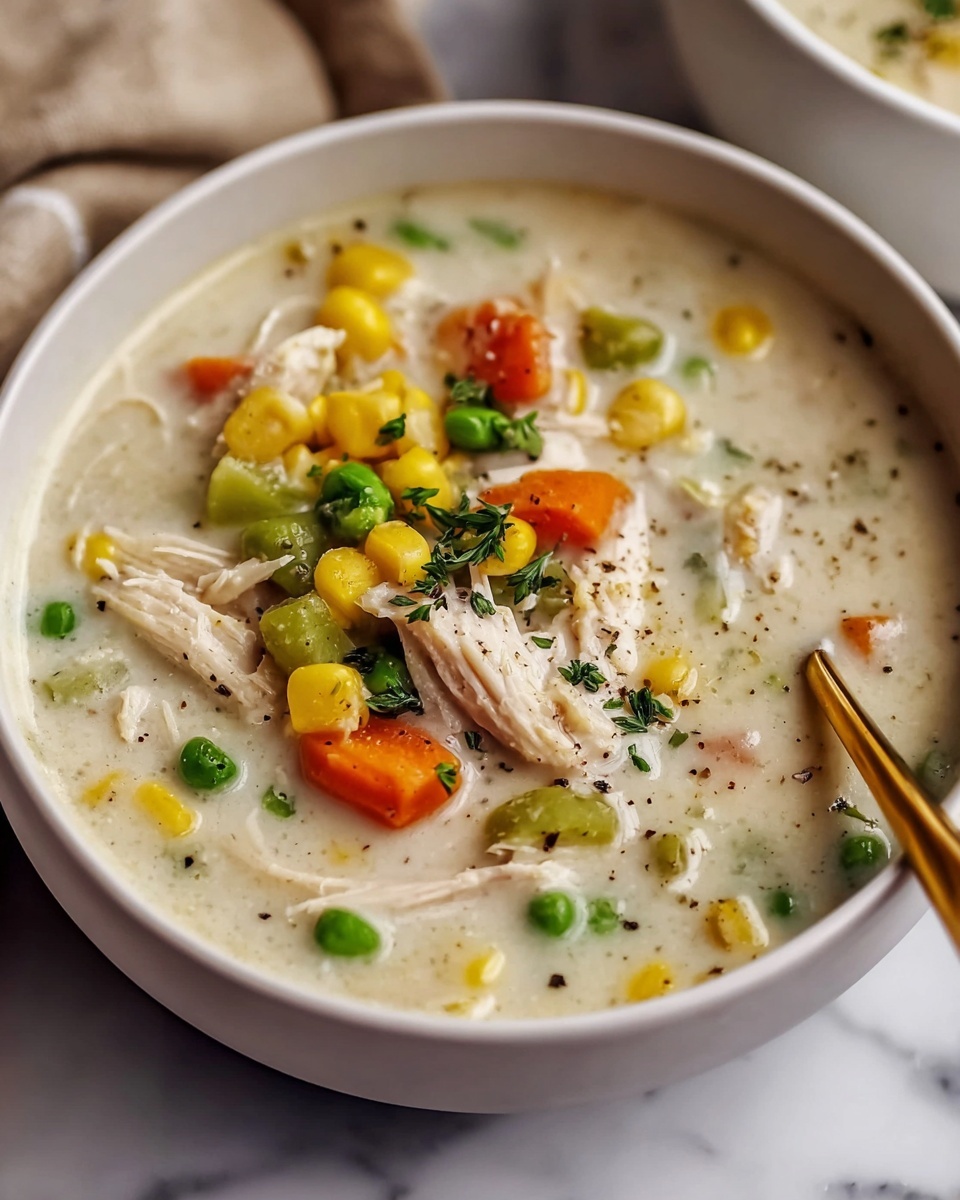 Creamy Chicken Pot Pie Soup Recipe - Recipe Image