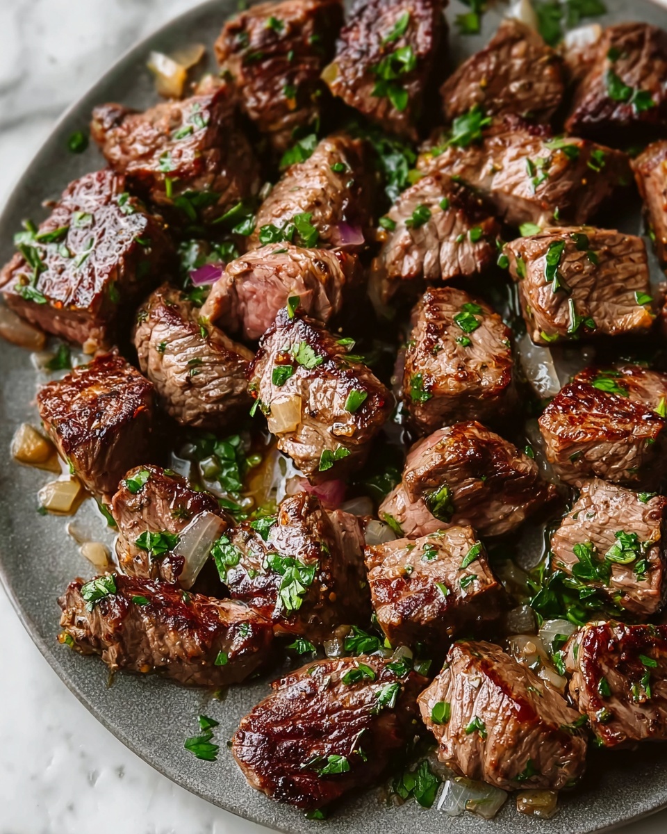 Savory Garlic Butter Steak Bites Recipe - Recipe Image
