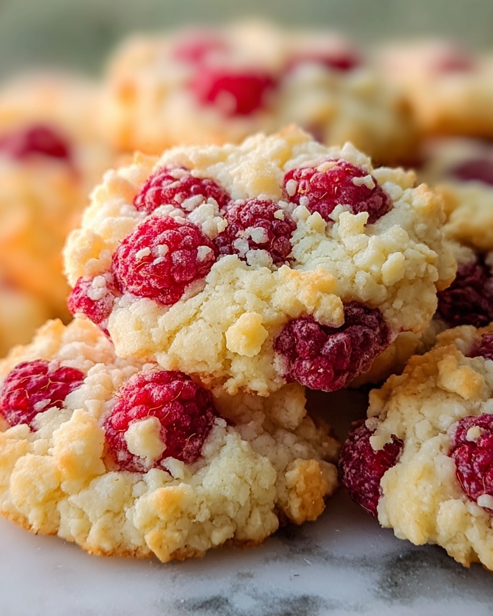 Buttery Raspberry Crumble Cookies Recipe - Recipe Image
