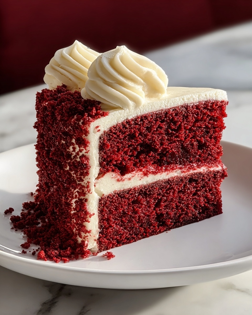Red Velvet Cake with Cream Cheese Frosting Recipe - Recipe Image