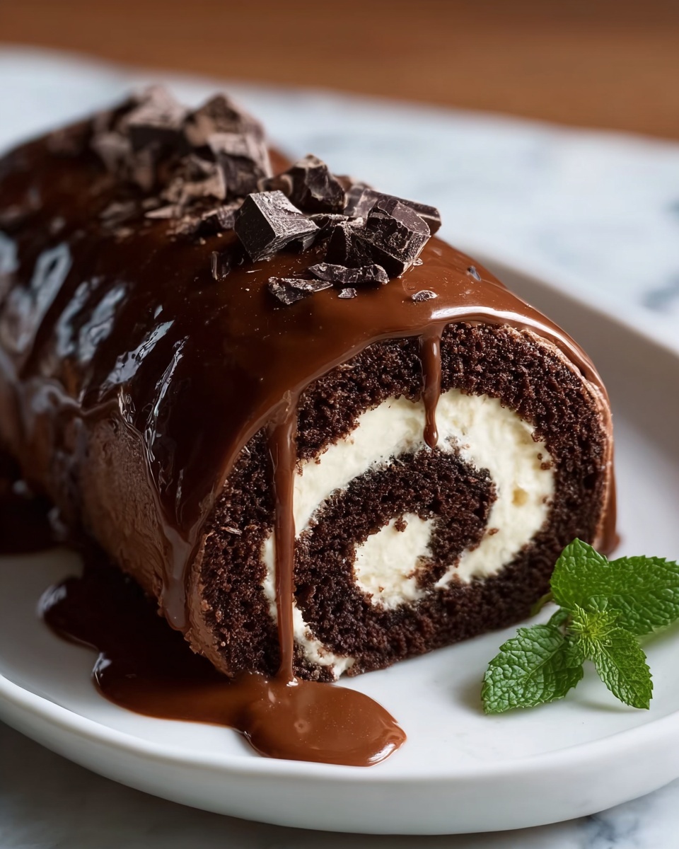 Chocolate Cake Roll Recipe - Recipe Image