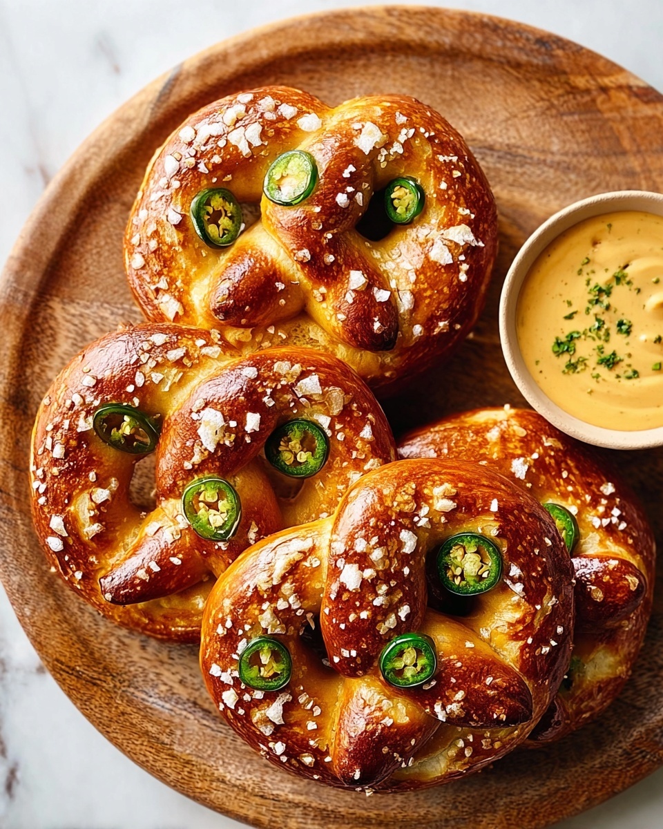 Cheddar Jalapeño Soft Pretzels Recipe - Recipe Image