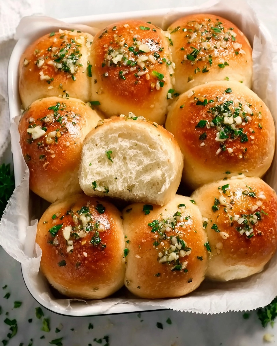 Garlic Bread Rolls Recipe - Recipe Image