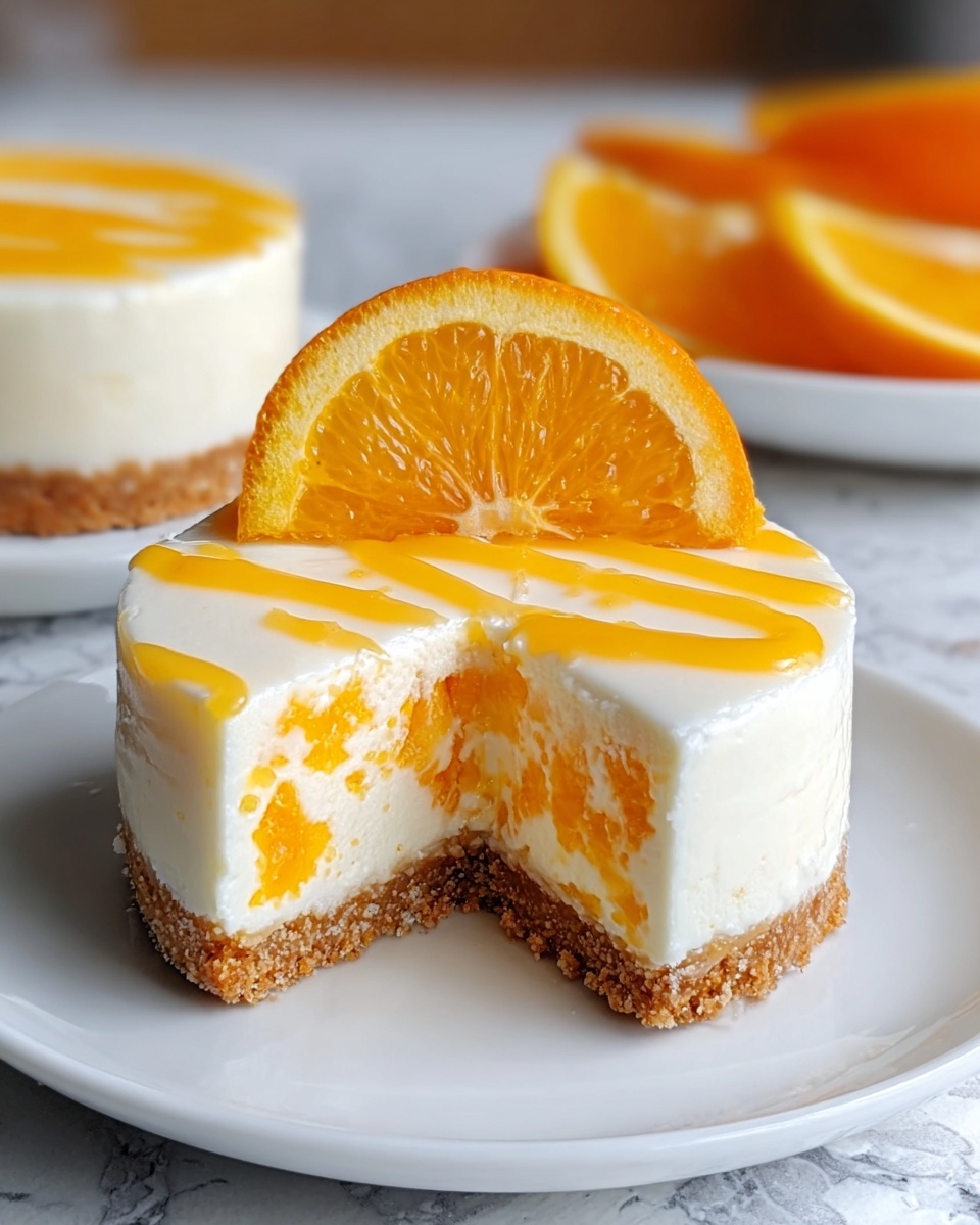 No-Bake Orange Creamsicle Cheesecake Recipe - Recipe Image