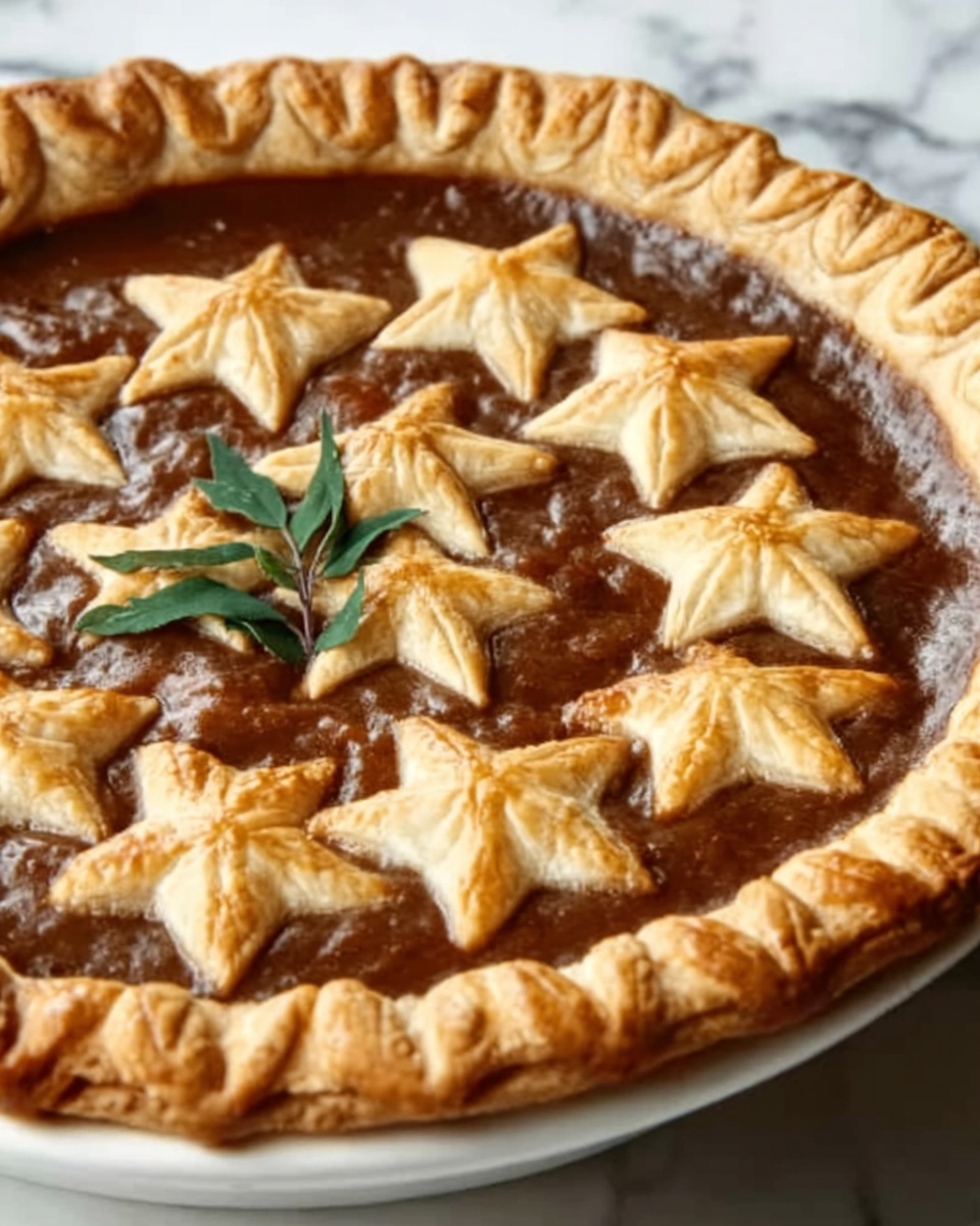 Apple Butter Pie with Quilt Top Crust Recipe - Recipe Image