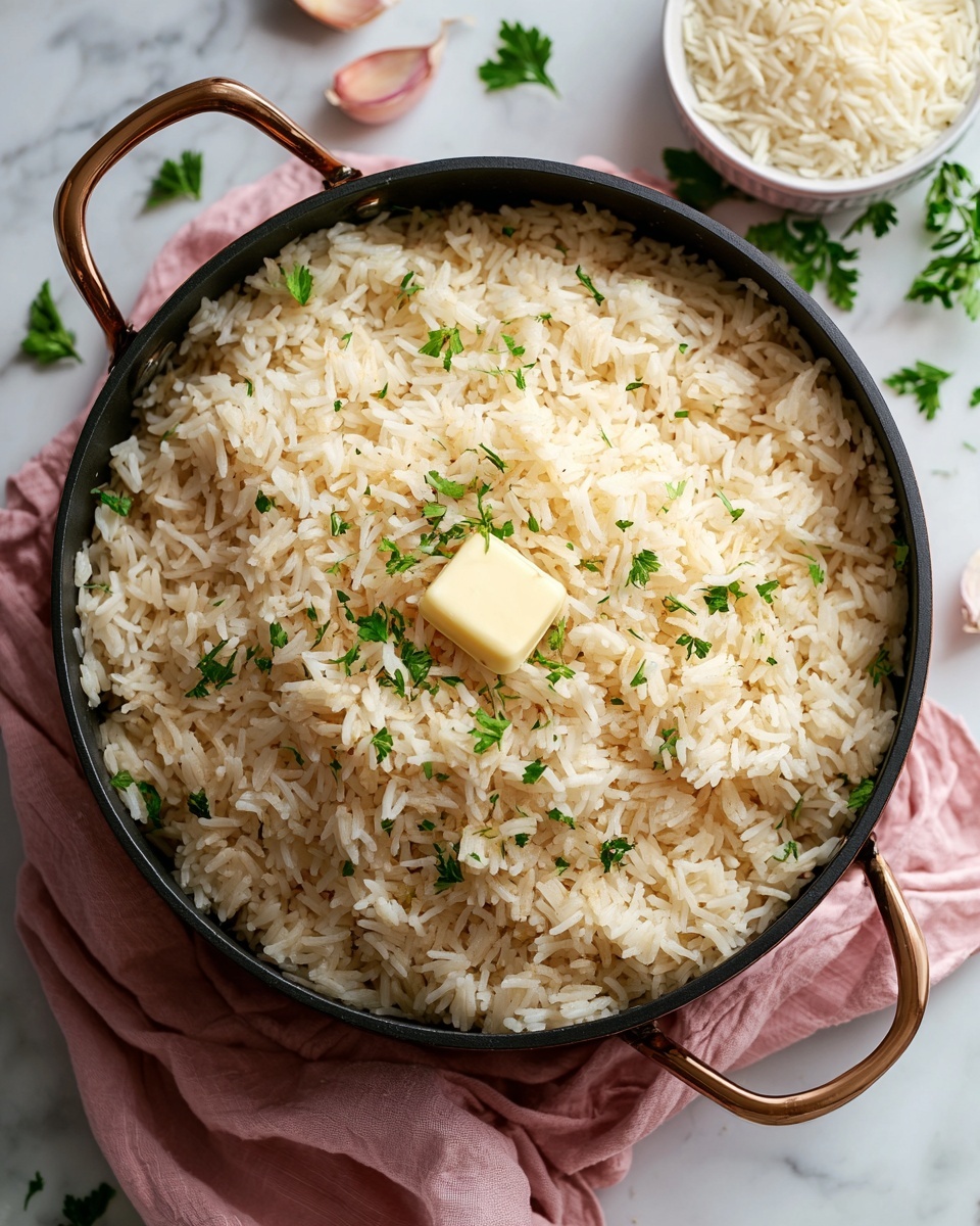 Garlic Butter Rice Recipe - Recipe Image