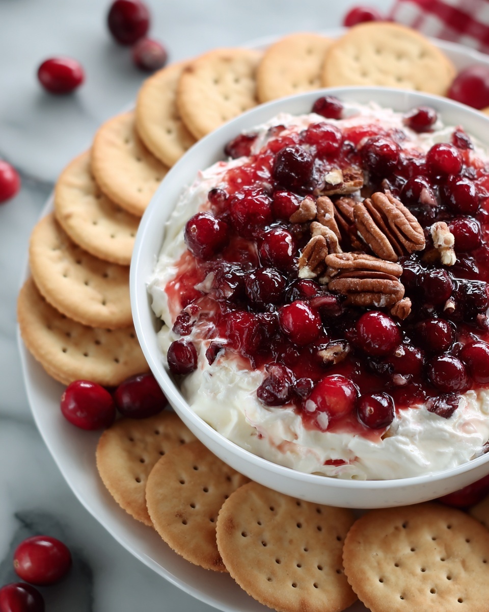 Cranberry Cream Cheese Dip with Orange Zest and Pecans Recipe - Recipe Image