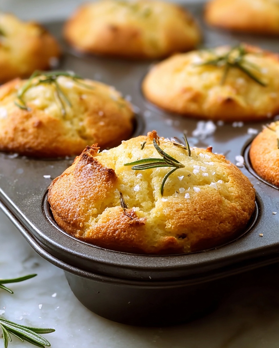 Rosemary Garlic Focaccia Muffins Recipe - Recipe Image