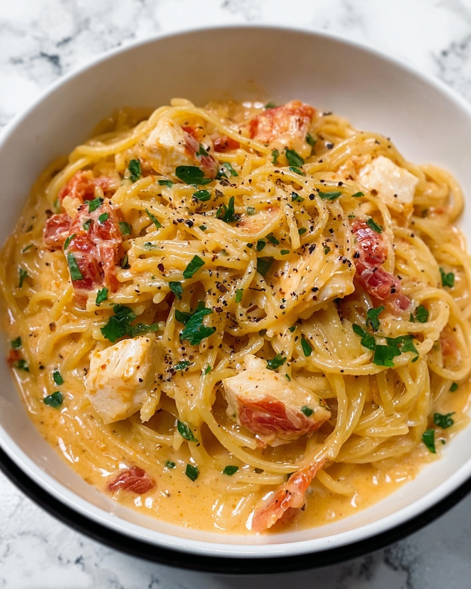 Easy Crockpot Chicken Spaghetti: 1-Pot Cheesy Dinner Recipe - Recipe Image