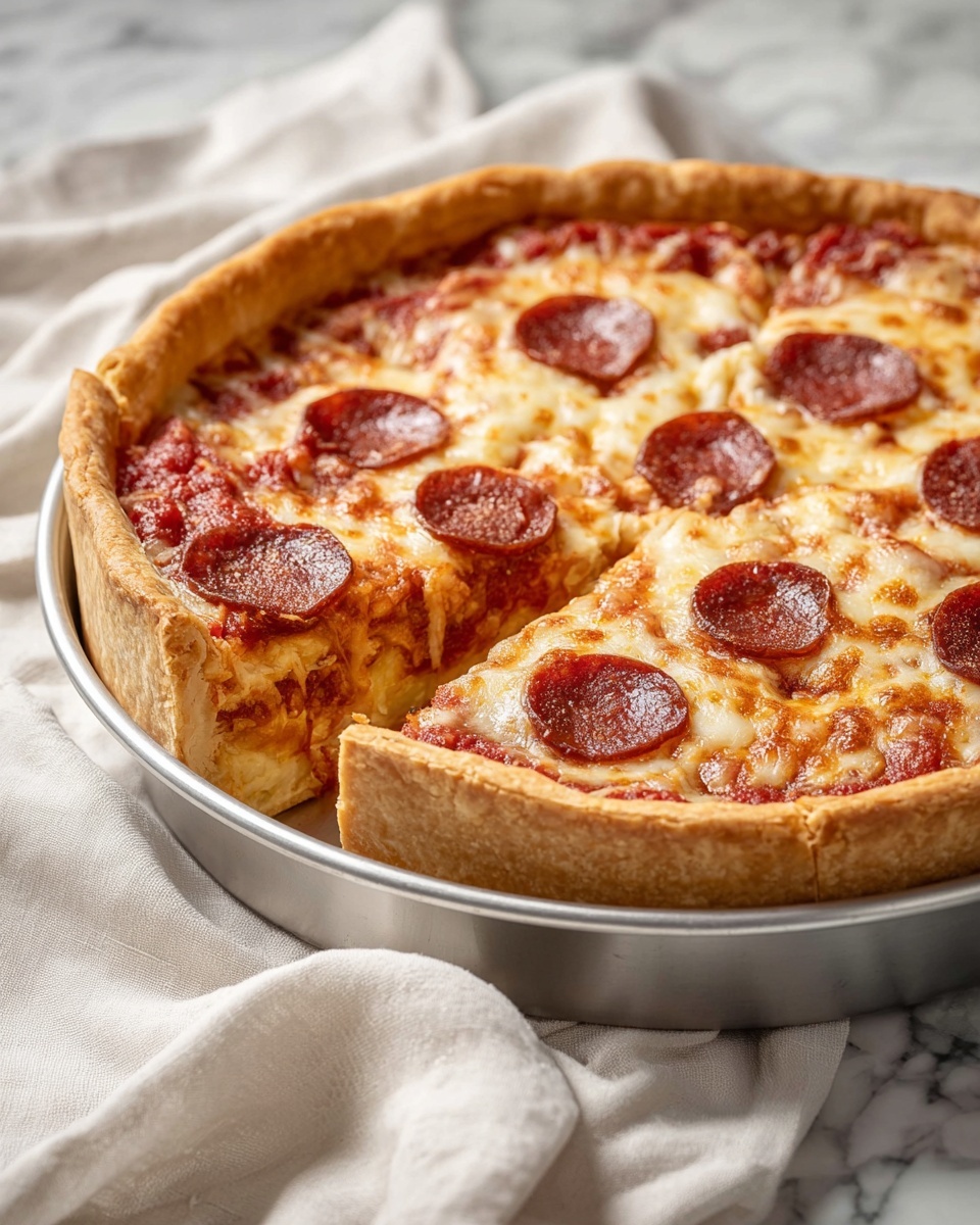 Pepperoni Pizza Quiche Recipe - Recipe Image