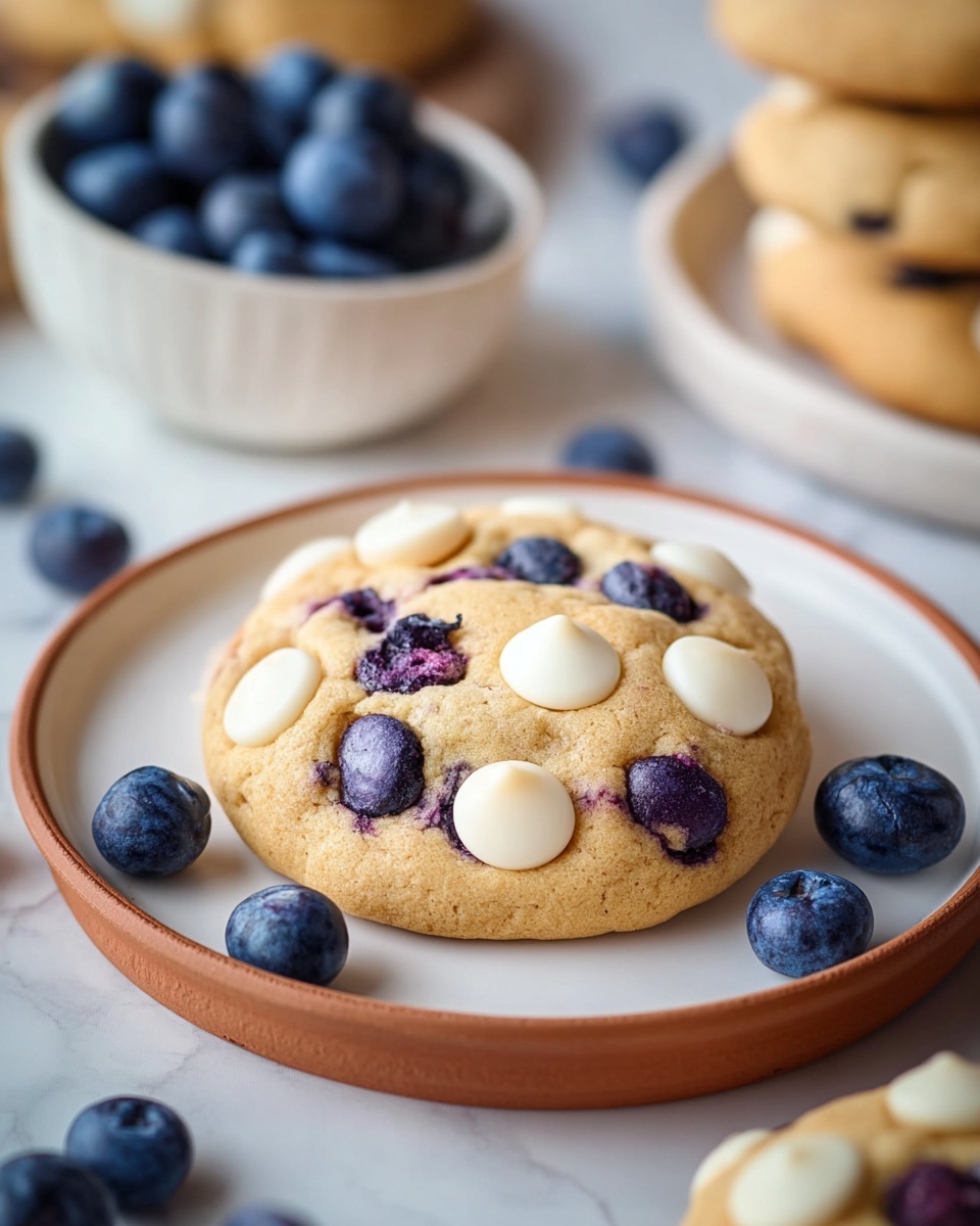 Blueberry White Chocolate Chip Cookies Recipe - Recipe Image
