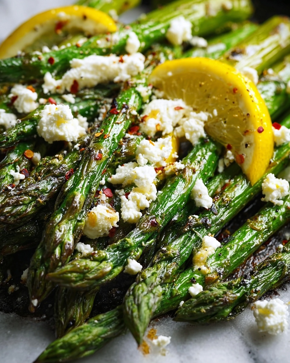 Grilled Asparagus Salad with Feta & Lemon Recipe - Recipe Image