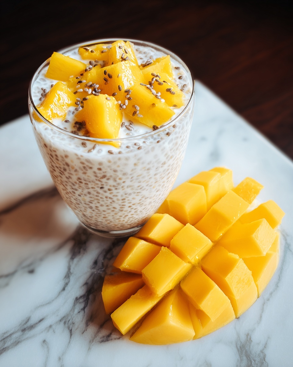 Mango Coconut Overnight Oats Recipe - Recipe Image