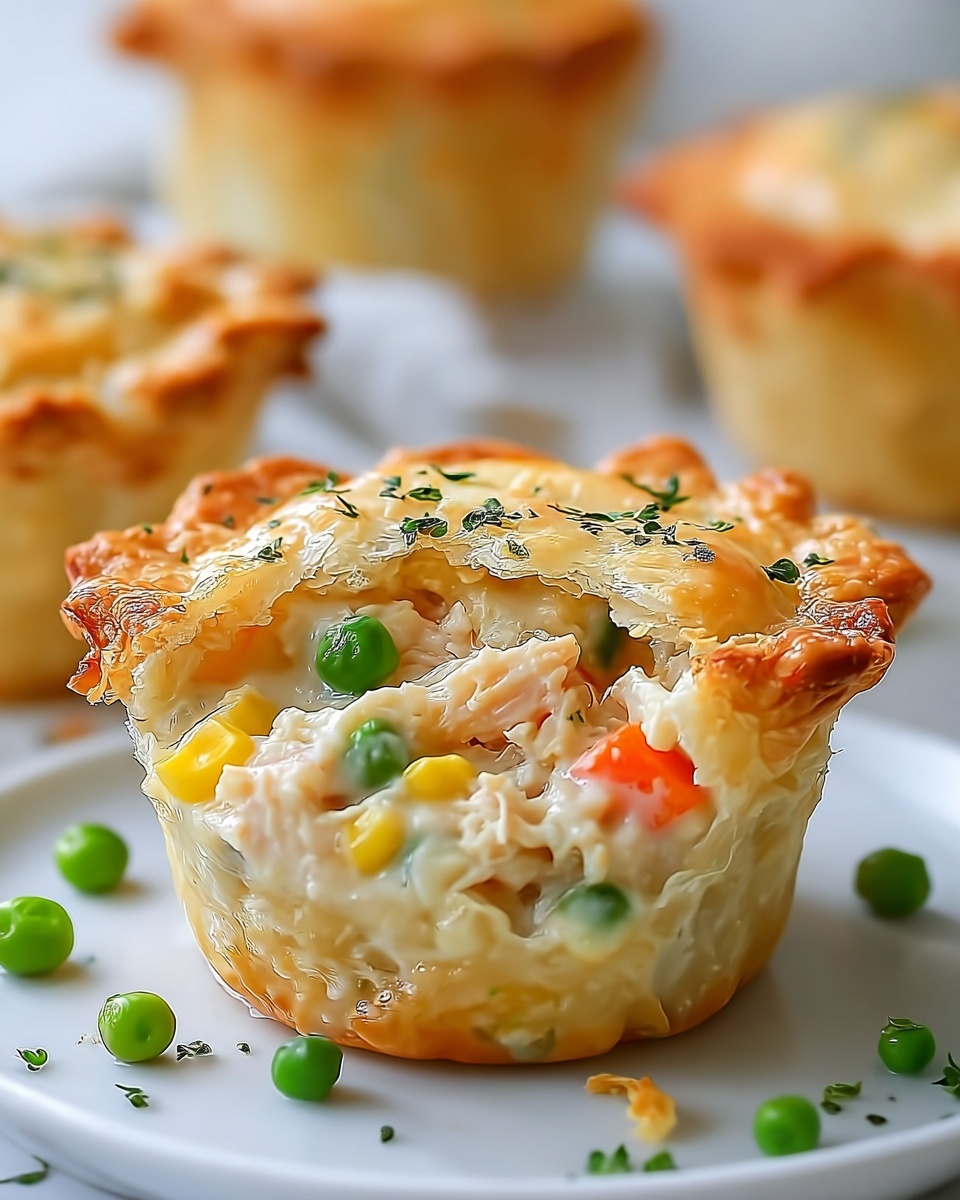 Mini Chicken Pot Pie Muffins Recipe - Recipe Image