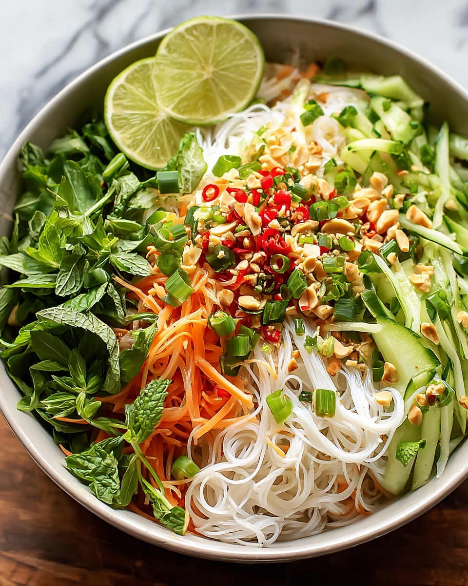 Vietnamese Noodle Salad with Tangy Dressing Recipe - Recipe Image