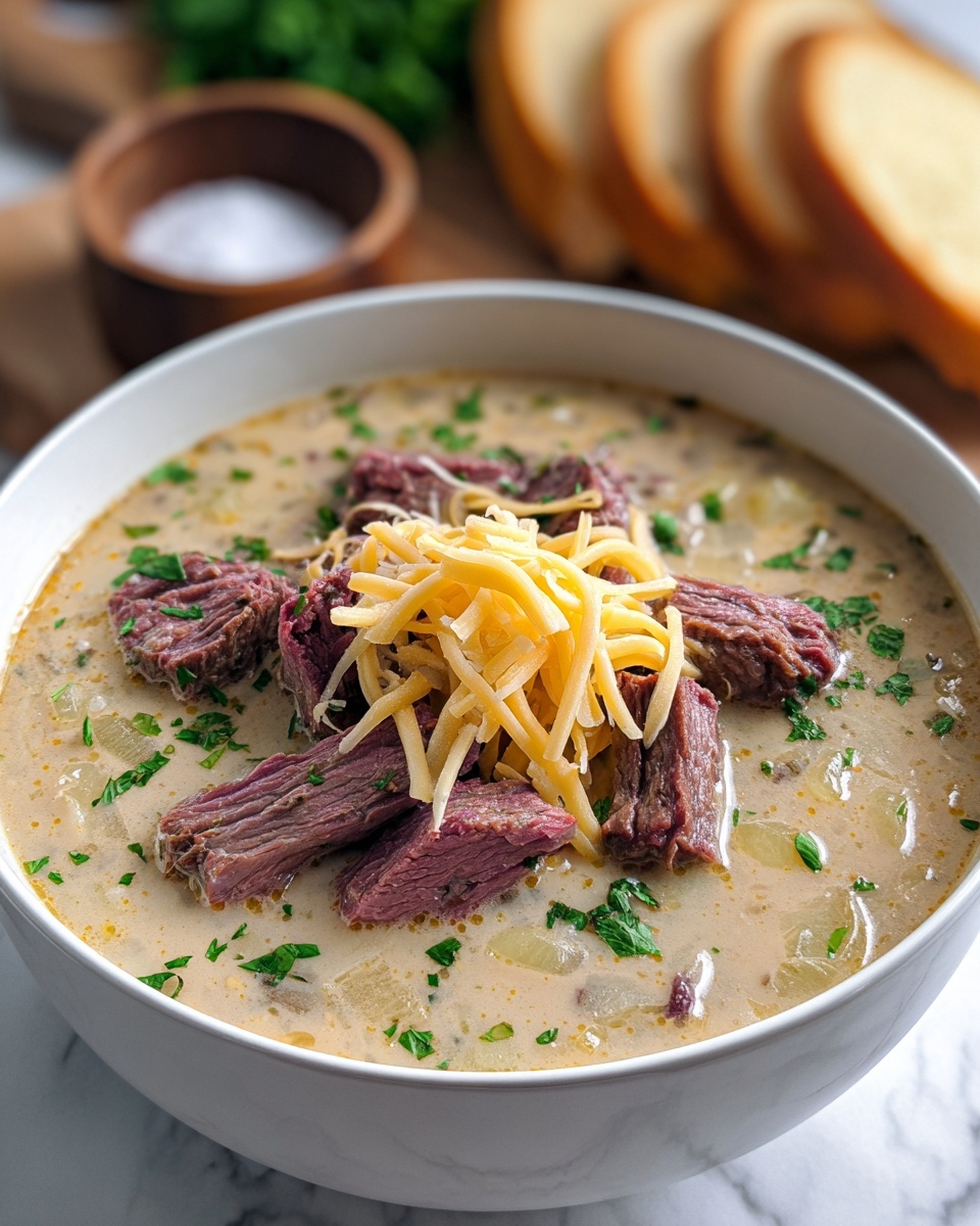Easy Creamy Reuben Soup Recipe - Recipe Image