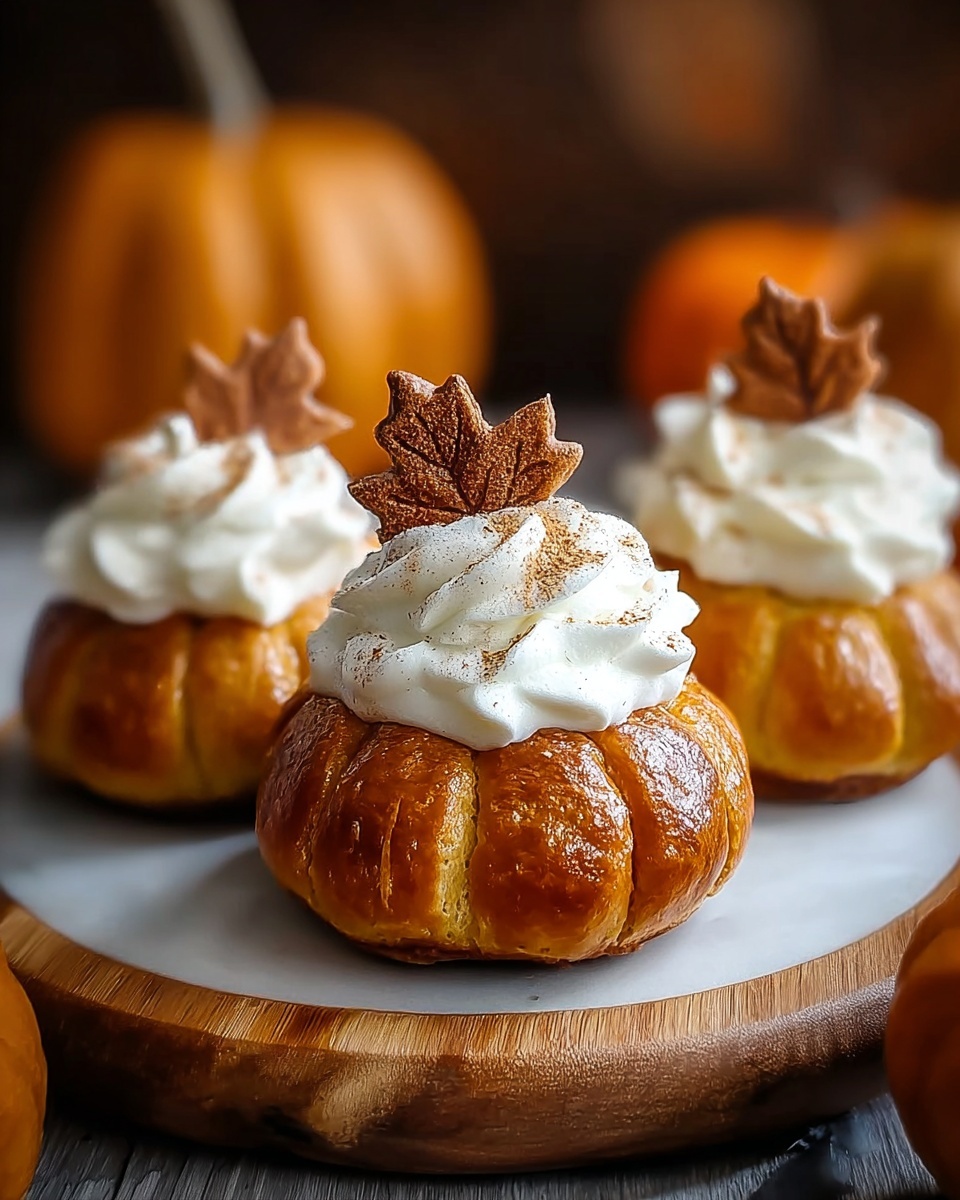 Crescent Pumpkins with Cream Cheese and Pumpkin Pie Filling Recipe - Recipe Image
