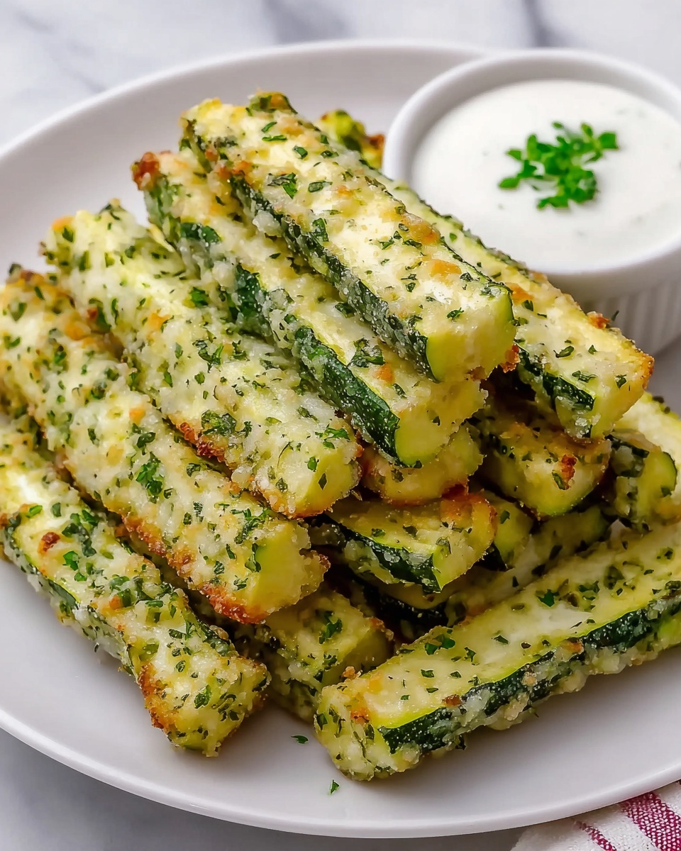Vegan Baked Zucchini Sticks Recipe - Recipe Image
