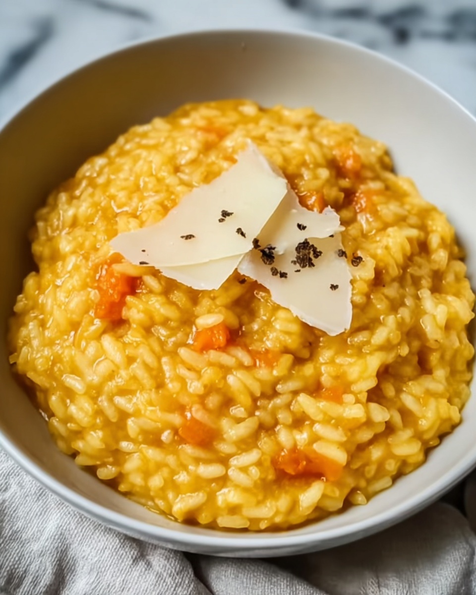 Creamy Pumpkin Risotto with Parmesan and Balsamic Recipe - Recipe Image