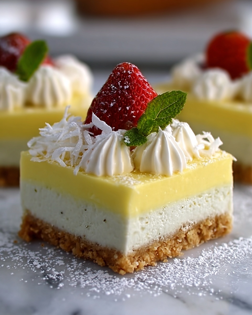 Vanilla Custard Cream Squares Recipe - Recipe Image