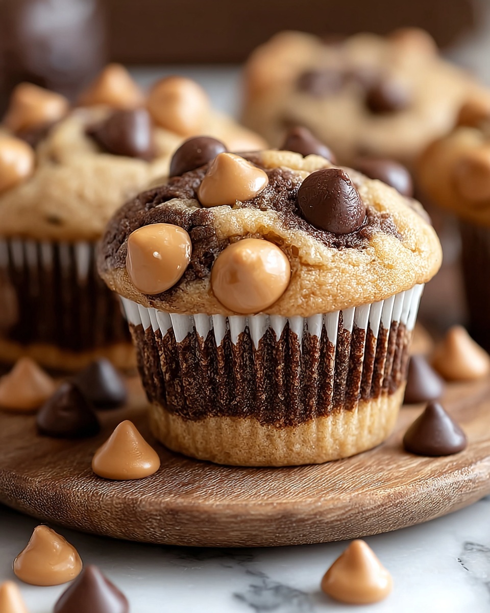 Greek Yogurt Peanut Butter Muffins with Chocolate Chips Recipe - Recipe Image