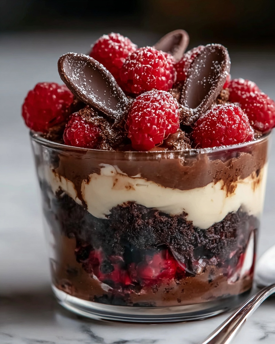 Raspberry Fudge Brownie Trifle Recipe - Recipe Image