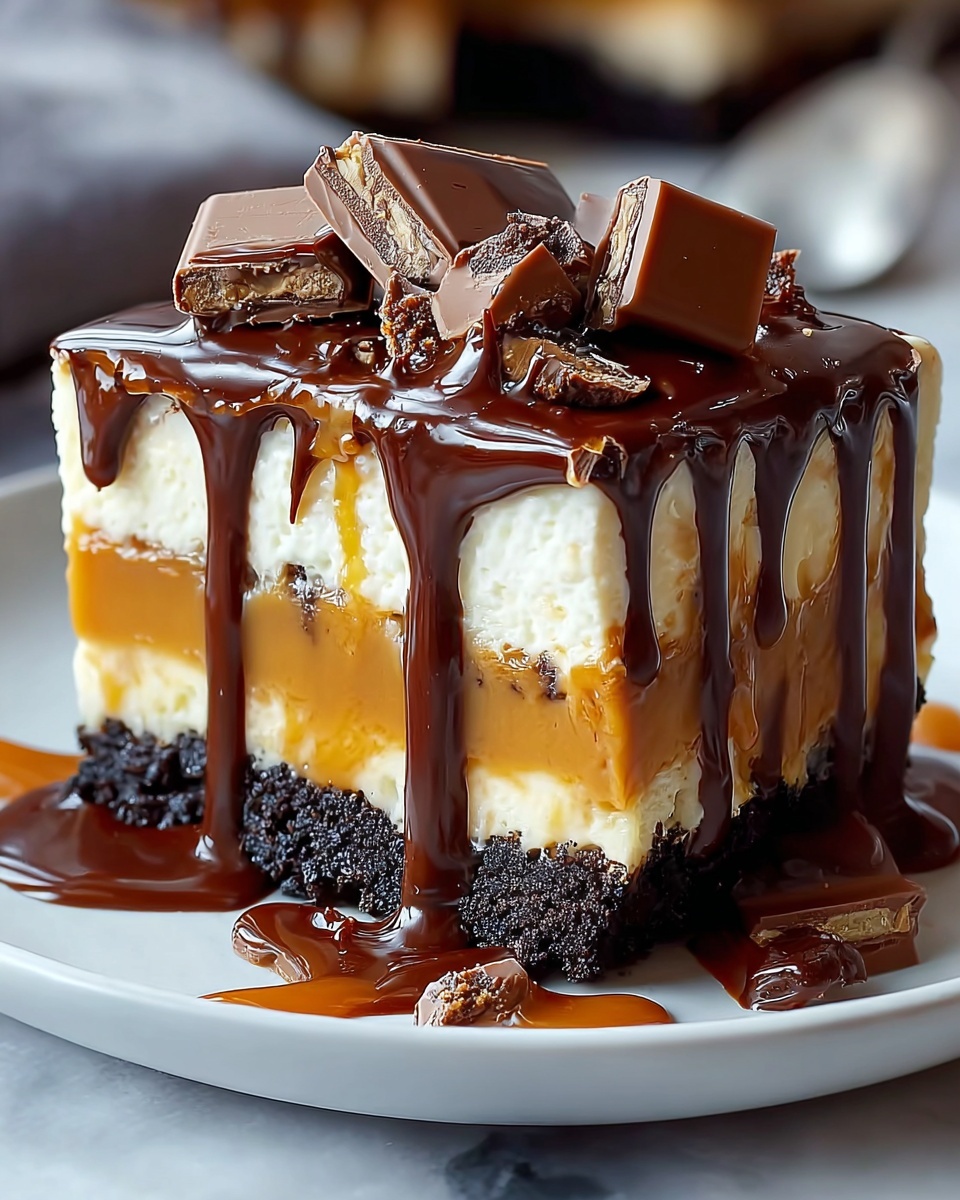Caramel Brownie Cheesecake Recipe - Recipe Image