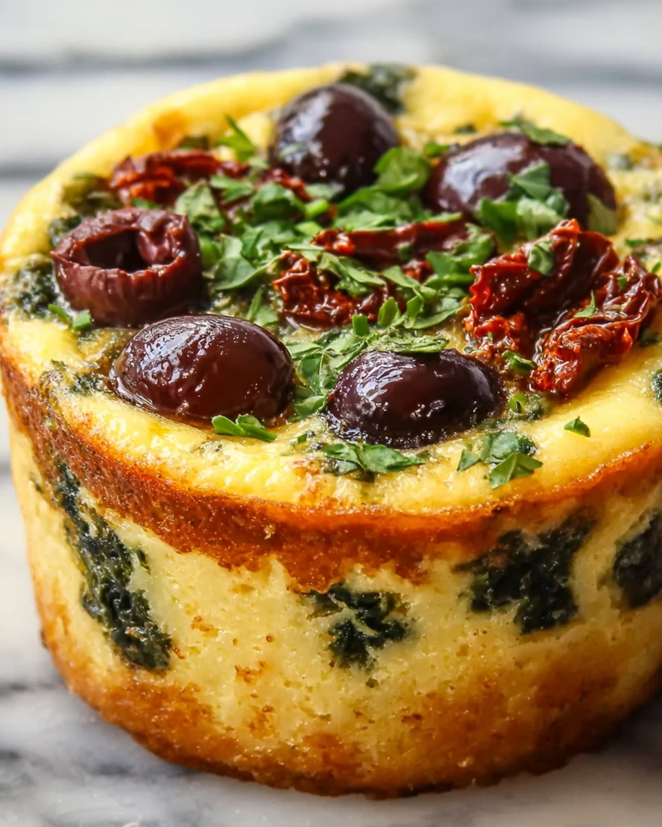 Egg Muffins with Sun-Dried Tomatoes and Kalamata Olives Recipe - Recipe Image