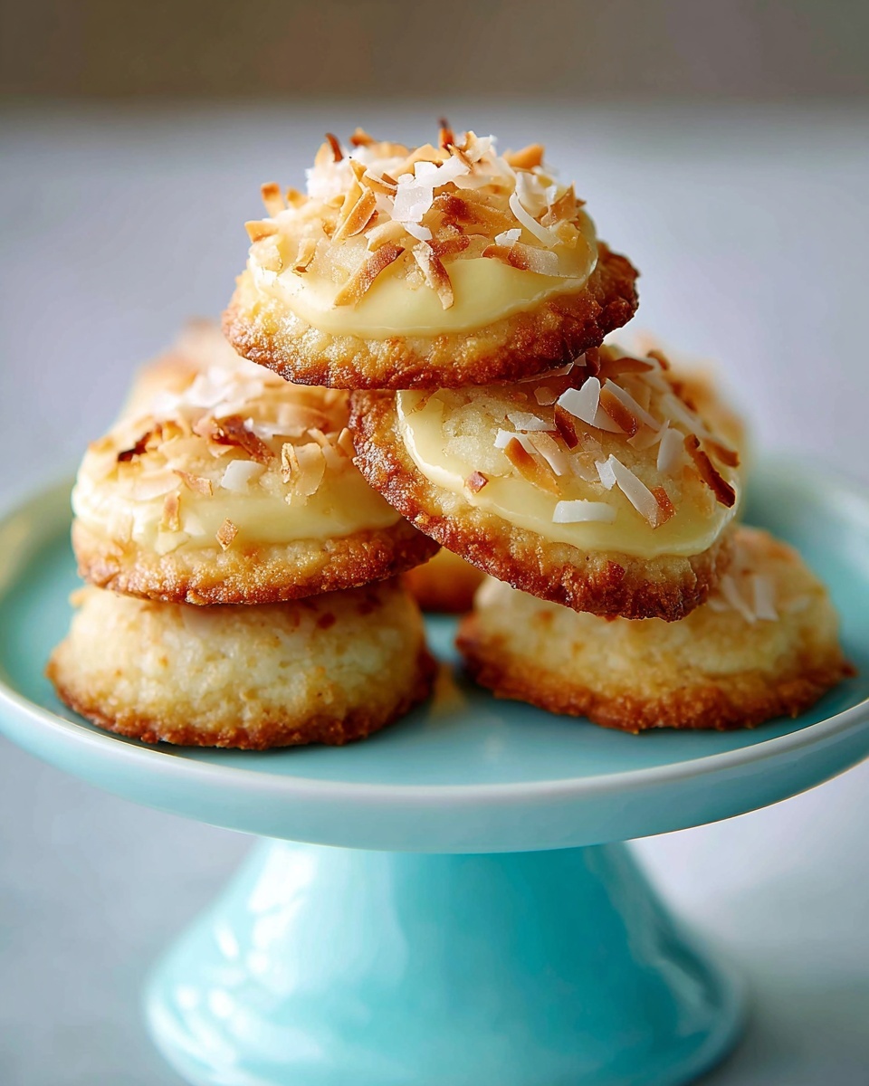 Coconut Macaron Cookie Nests Recipe - Recipe Image