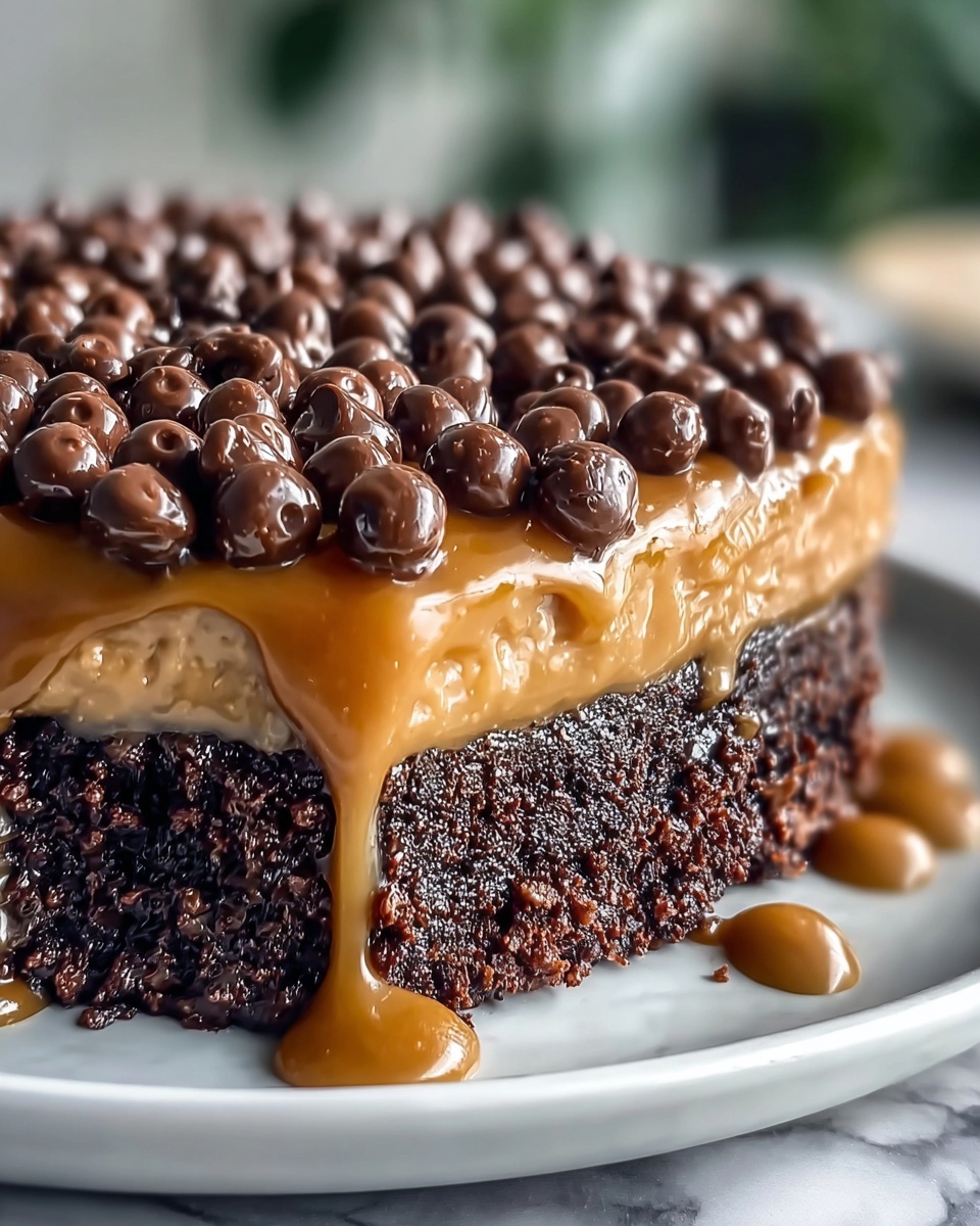 German Chocolate Poke Cake Recipe - Recipe Image