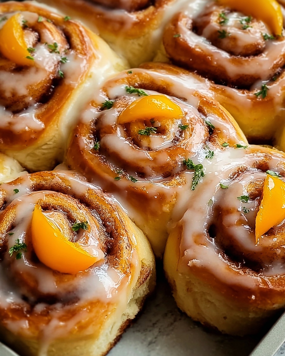 Peachy Cinnamon Rolls Recipe - Recipe Image