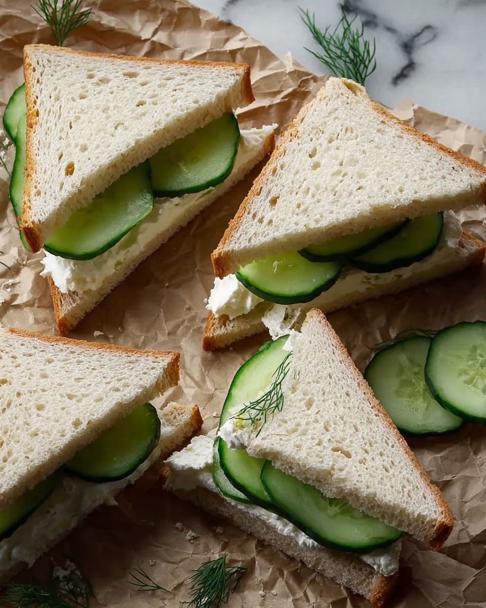 Cucumber Tea Sandwiches Recipe - Recipe Image