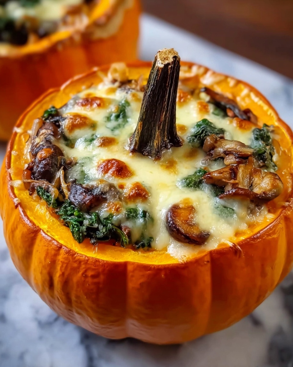 Sausage, Rice, and Cranberry Stuffed Mini Pumpkins Recipe - Recipe Image