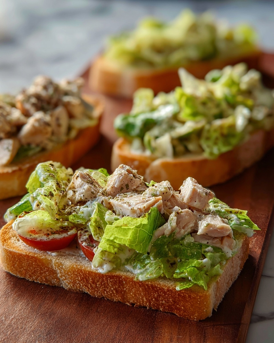 Chopped Chicken Caesar Salad Sandwiches Recipe - Recipe Image
