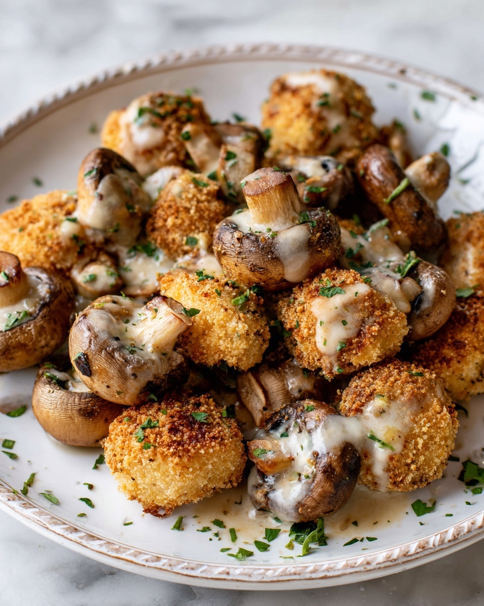 Crispy Garlic Mushroom Bites Recipe - Recipe Image