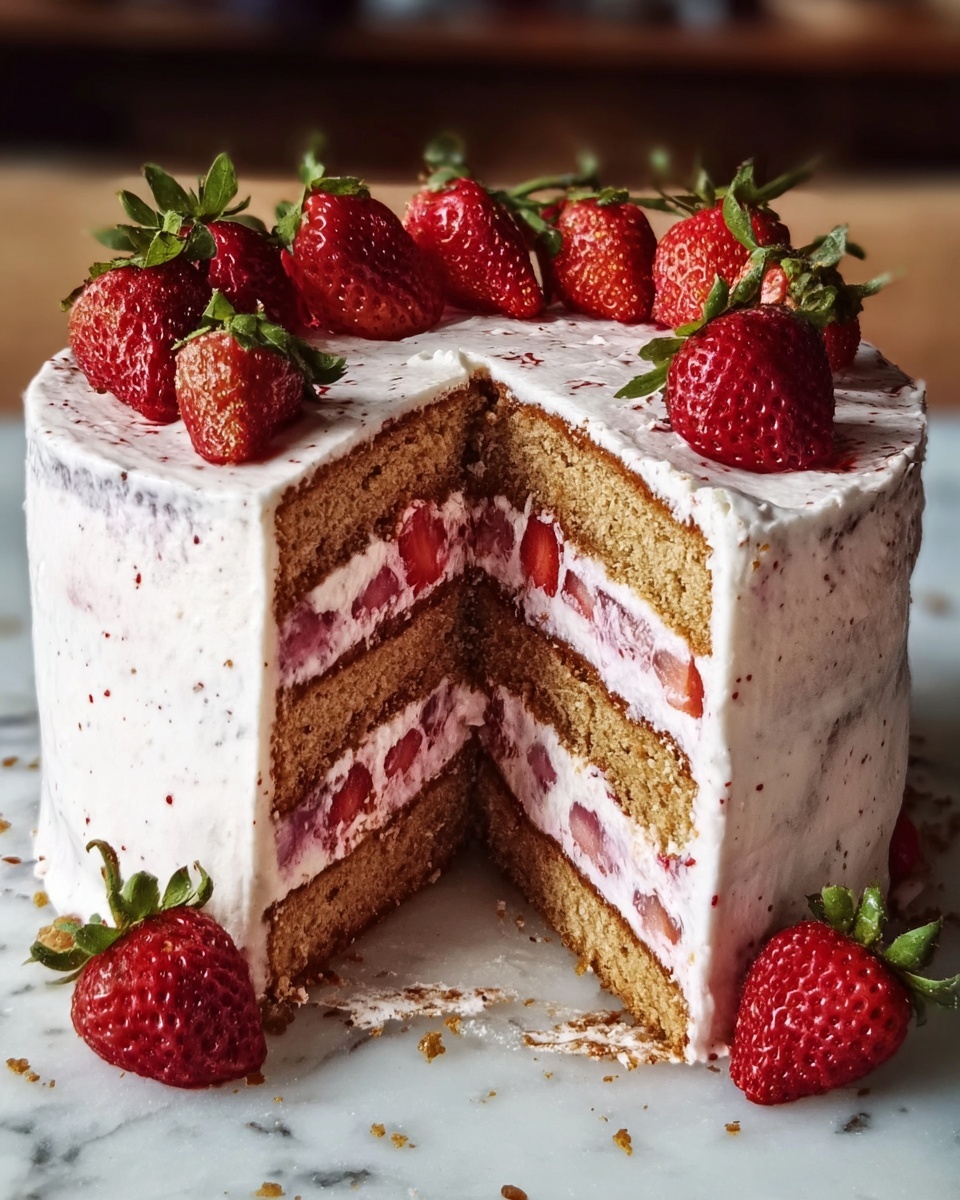 Strawberry Box Cake Recipe - Recipe Image