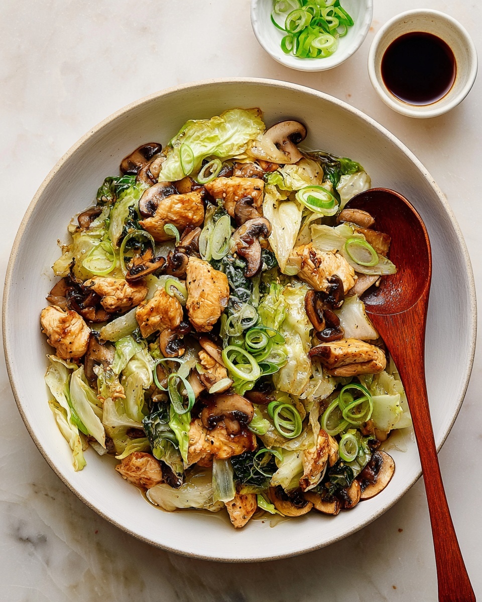 Chinese Chicken Cabbage Stir-Fry Recipe - Recipe Image