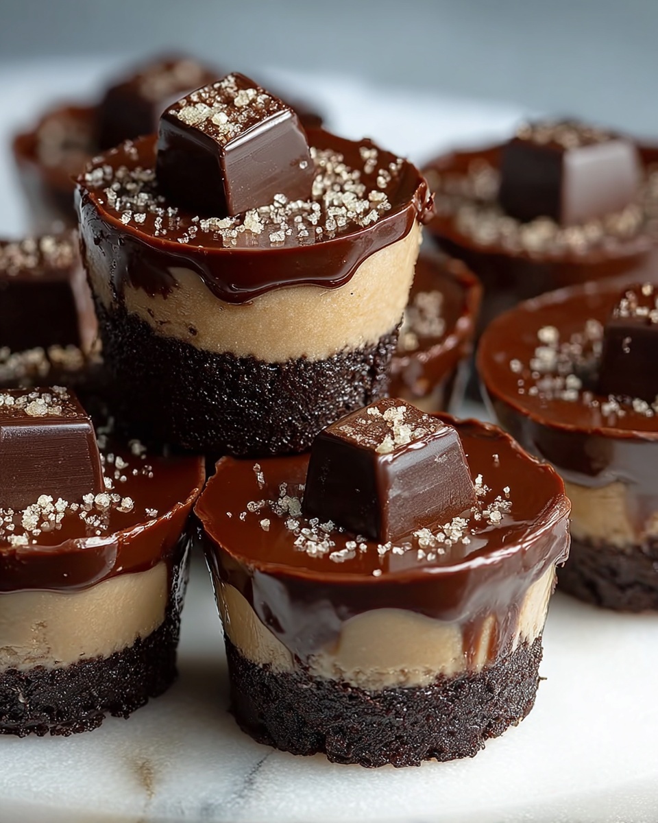 Healthy Vegan Twix Cups with Homemade Caramel Recipe - Recipe Image