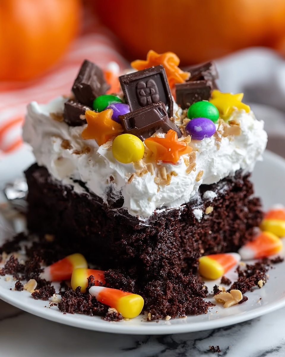 Halloween Graveyard Poke Cake Recipe - Recipe Image