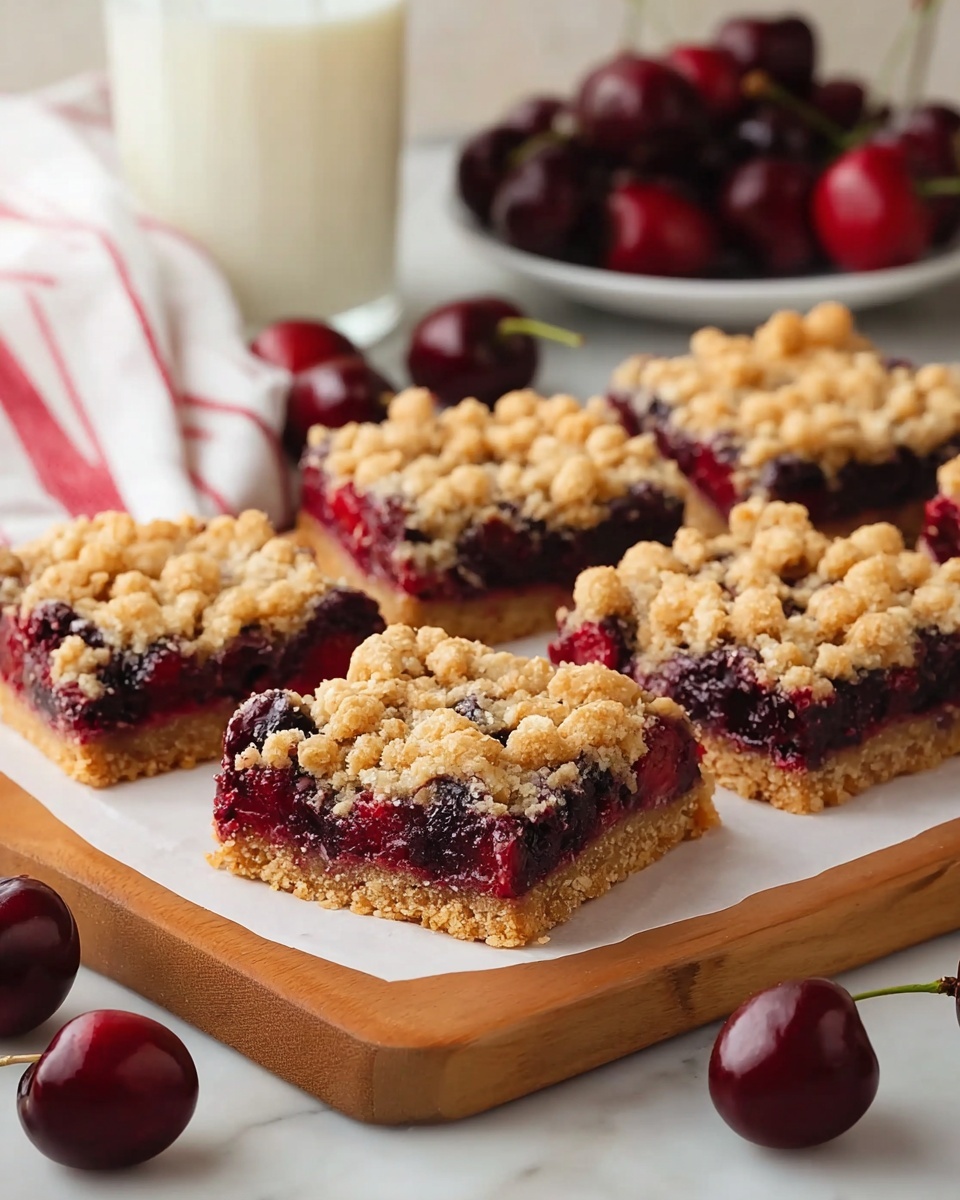 Cherry Crumble Bars Recipe - Recipe Image
