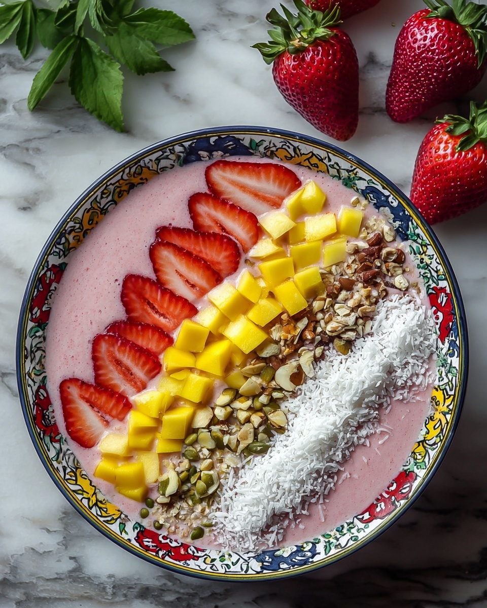 Strawberry Smoothie Bowl Recipe - Recipe Image