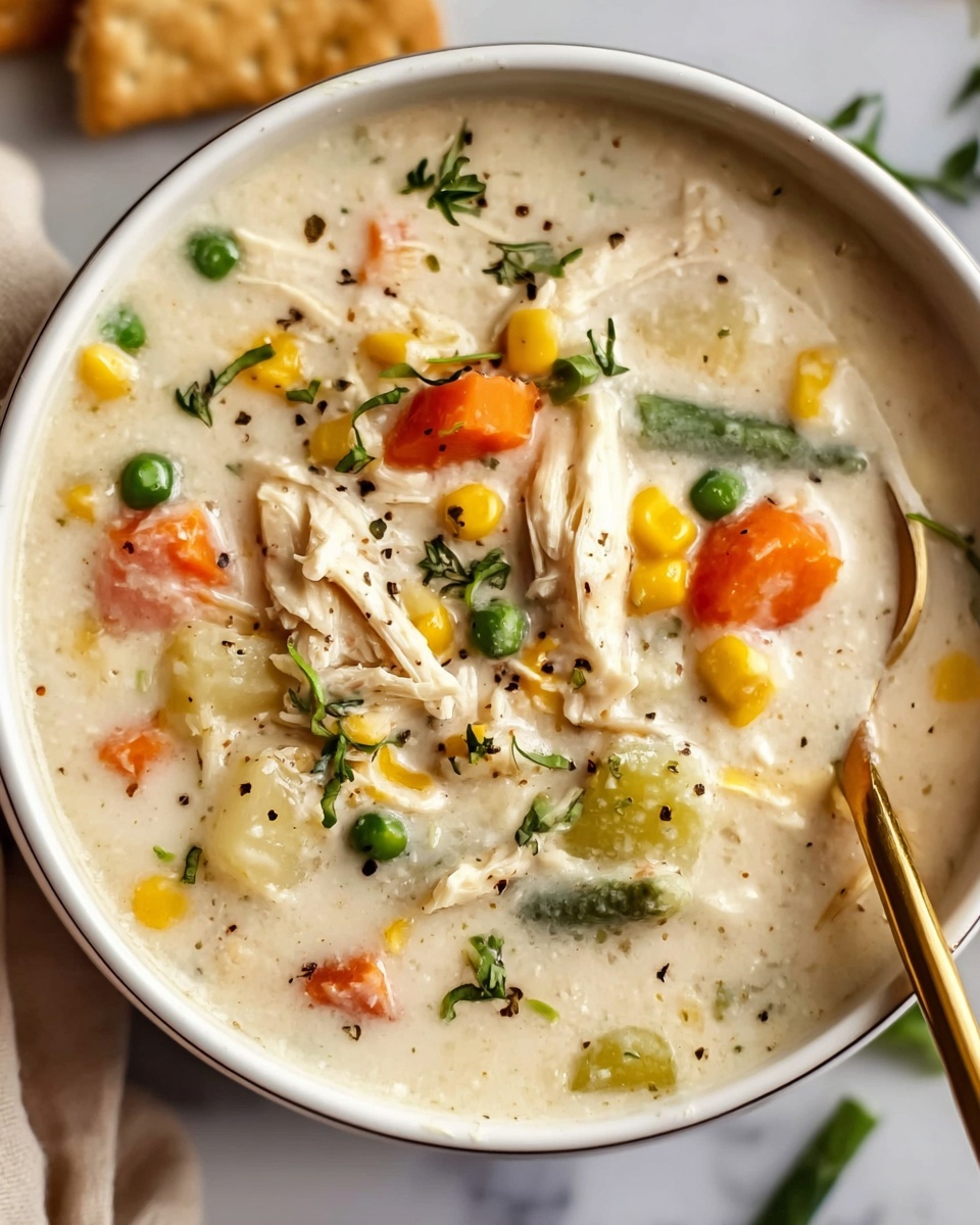 Creamy Chicken Pot Pie Soup Recipe - Recipe Image