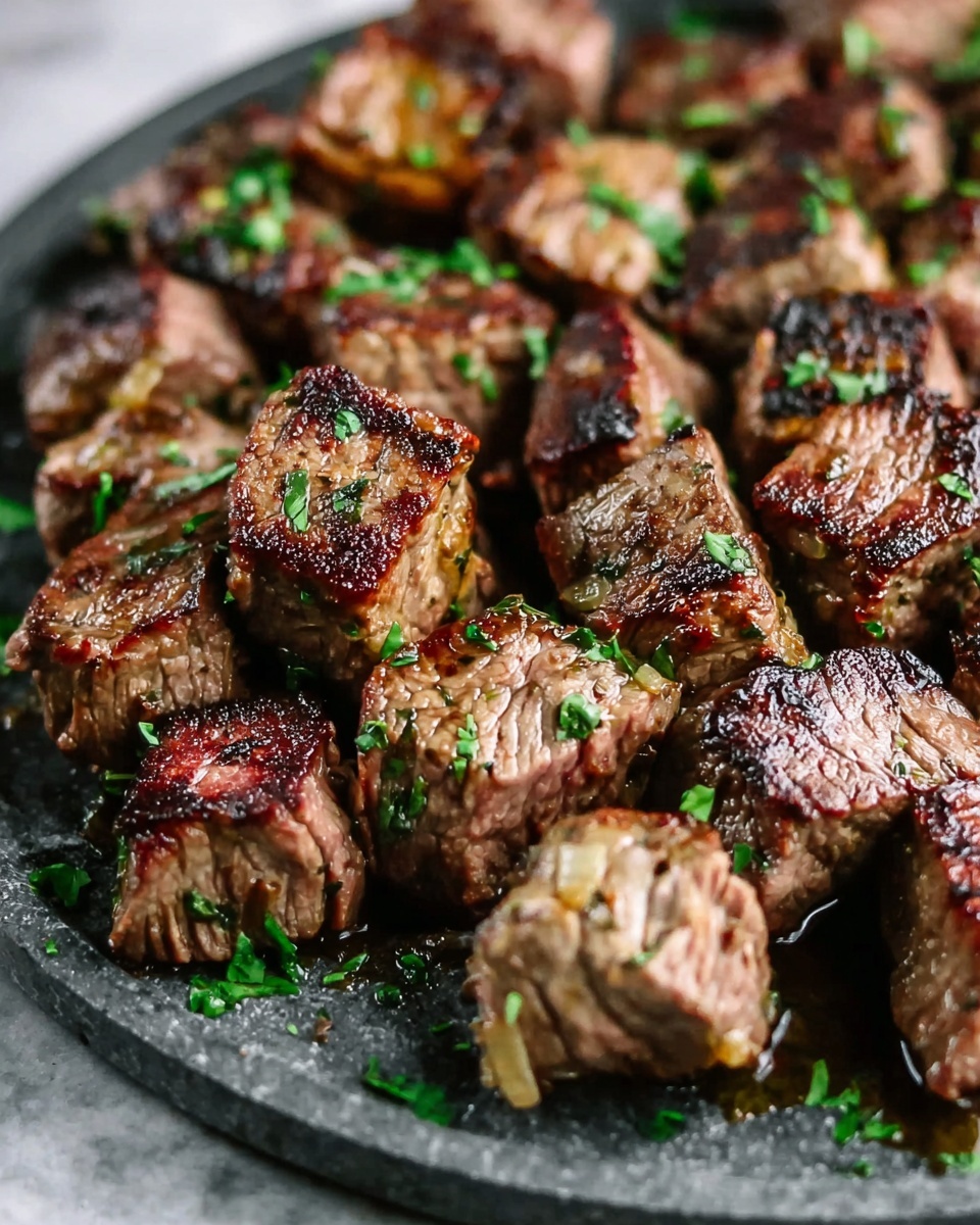 Savory Garlic Butter Steak Bites Recipe - Recipe Image