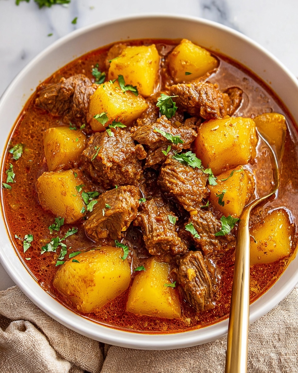 Carne con Papas: Spicy Mexican Beef and Potato Stew Recipe - Recipe Image