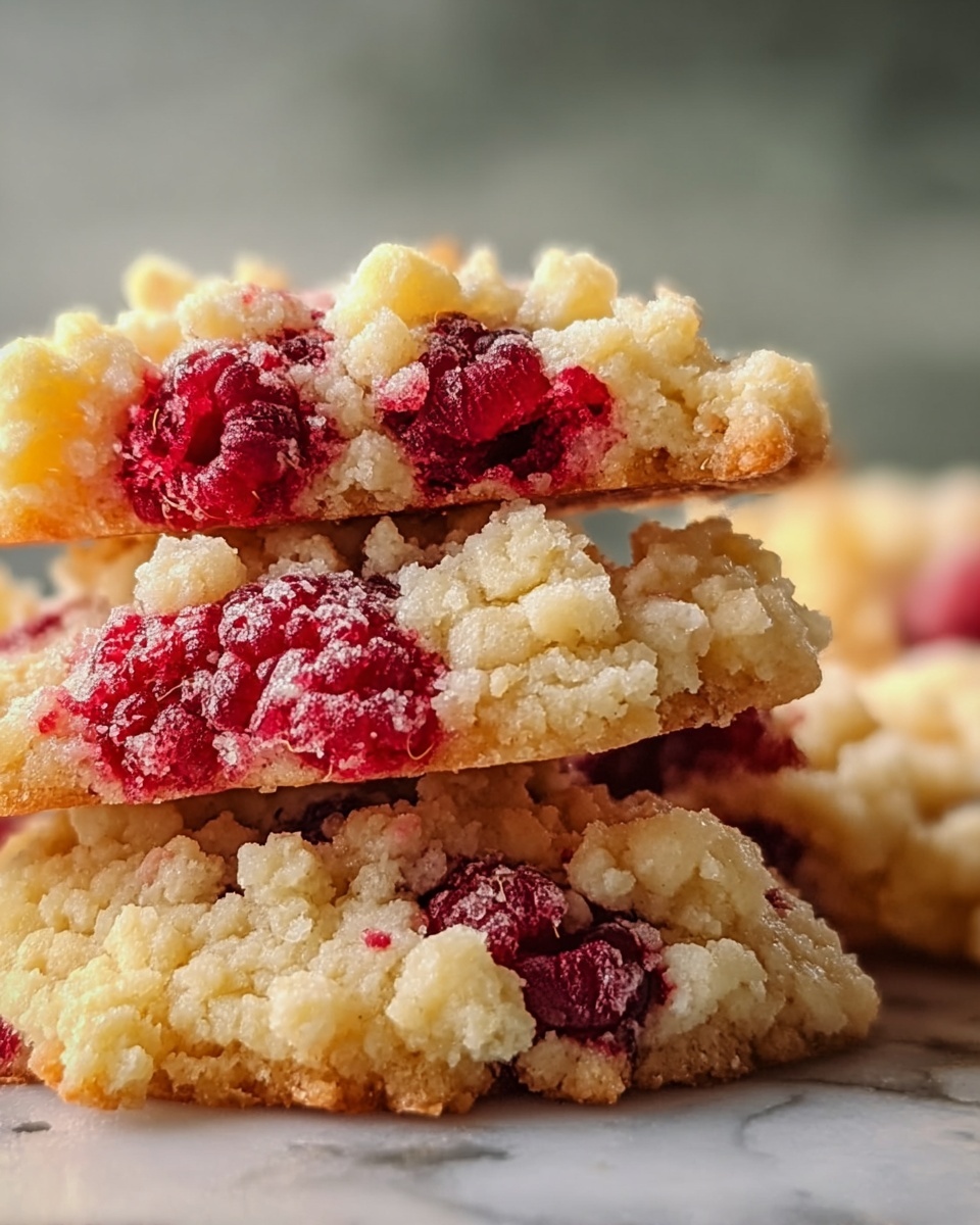 Buttery Raspberry Crumble Cookies Recipe - Recipe Image