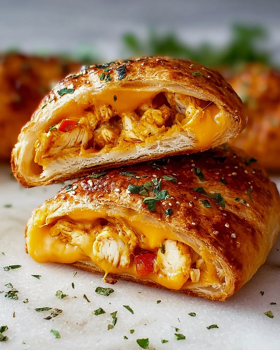 Cheesy Chicken Taco Pockets Recipe - Recipe Image