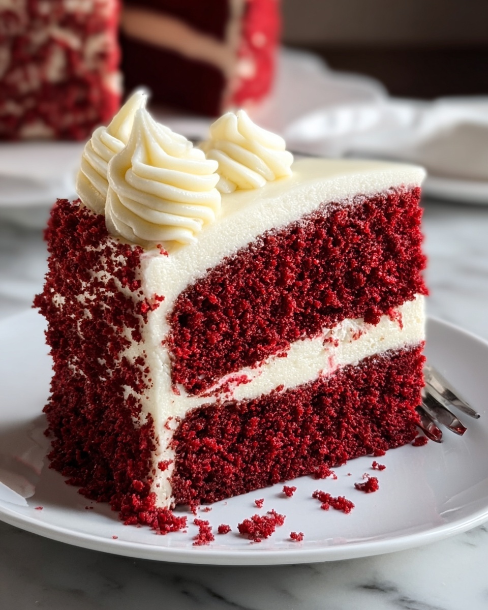 Red Velvet Cake with Cream Cheese Frosting Recipe - Recipe Image