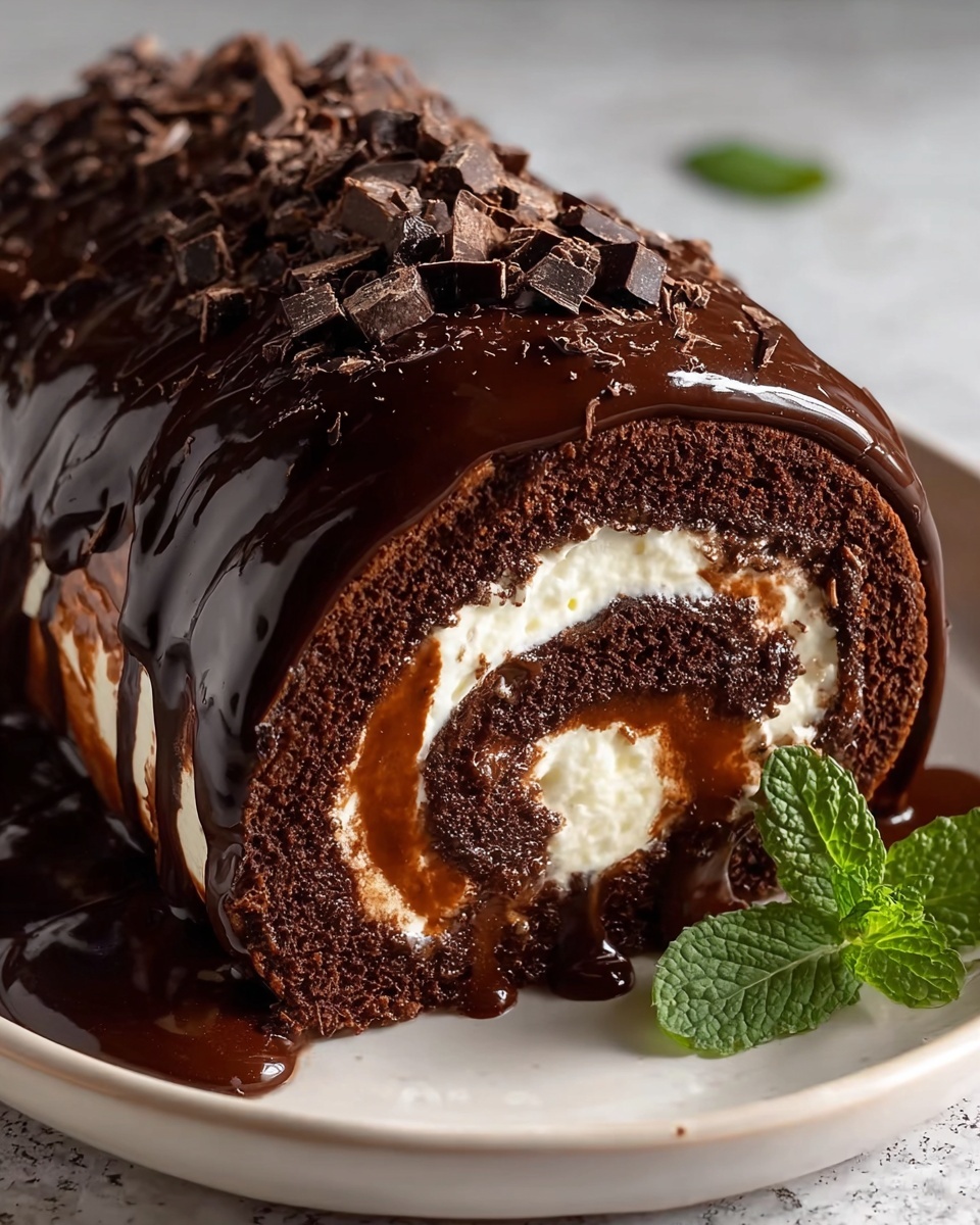 Chocolate Cake Roll Recipe - Recipe Image