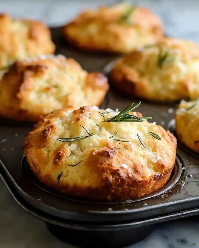 Rosemary Garlic Focaccia Muffins Recipe