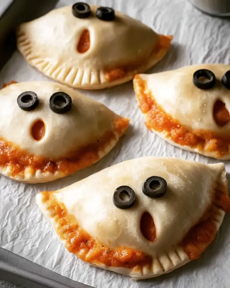 Halloween Phantom Pizza Pierogies Recipe